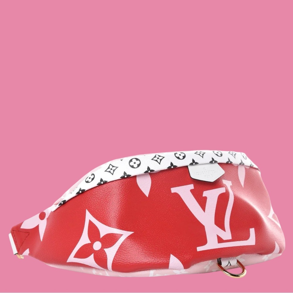 Louis Vuitton Giant Monogram Bumbag Red View 4